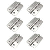 6x Cratus Exterior Satin Stainless Steel Radius Corner Hinges - 102x67mm