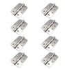 8x Cratus Exterior Satin Stainless Steel Radius Corner Hinges - 102x76mm