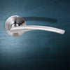 Arizona Status Lever on Round Rose - Satin Chrome