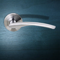 Arizona Status Lever on Round Rose - Satin Chrome