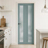 Avenue 2 Pane 1 Panel Solid Wood Internal Door UK Made DD6410SG Frosted Glass - Eco-Urban - Colour Options