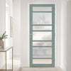Metropolitan 7 Pane Solid Wood Internal Door UK Made DD6405SG Frosted Glass - Eco-Urban - Colour Options