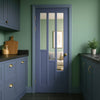 UK Made to Measure - Elston Interior Door - Clear Glass - Premium Primed - 7 Colour Options