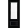Sandringham Black Fire Internal Door - Clear Glass - 1/2 Hour Fire Rated - Prefinished