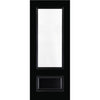 Sandringham Black Fire Internal Door - Clear Glass - 1/2 Hour Fire Rated - Prefinished