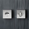 Quantum Bathroom Square Thumb Turn - Satin Finish