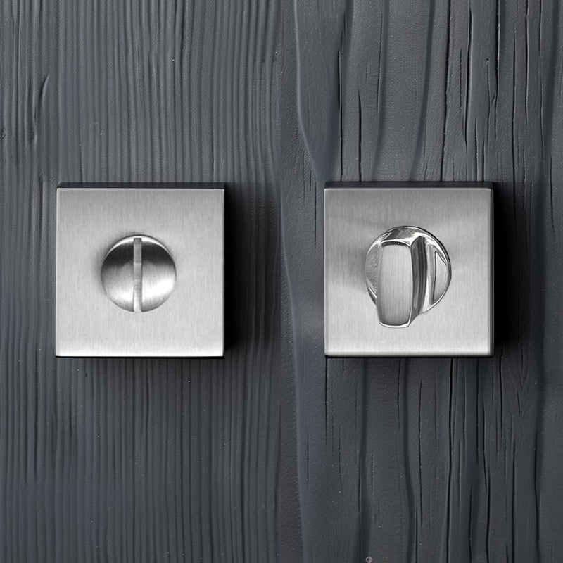 Quantum Bathroom Square Thumb Turn - Satin Finish