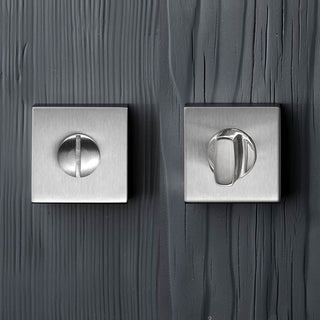 Image: Quantum Bathroom Square Thumb Turn - Satin Finish