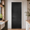 Seville Brushed Black Oak Fire Internal Door - 1/2 Hour Fire Rated