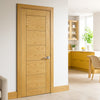 Seville Oak Panel Fire Internal Door - 1 Hour Fire Rated - Prefinished