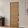 Seville Oak Panel Evokit Pocket Fire Door - 1/2 Hour Fire Rated - Prefinished