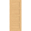 Valdor - Shaker 4P Unfinished Oak Fire Internal Door - 1/2 Hour Fire Rated