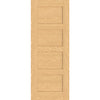 Valdor - Shaker 4 Panel Oak Internal Door - Unfinished