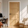 Valdor - Shaker 4 Panel Oak Internal Door - Unfinished