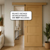 Bespoke Thruslide Surface Contemporary 4P Oak  Door - Sliding Door and Track Kit - Prefinished