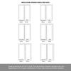 ThruEasi Room Divider - Pattern 10 White Primed Clear Glass Door with Single Side