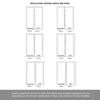 ThruEasi Room Divider - Pattern 10 White Primed Clear Glass Door with Single Side