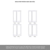 ThruEasi Room Divider - Pattern 10 White Primed Clear Glass Door with Single Side