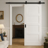 Top Mounted Sliding Track & Door - Coventry White Primed Shaker Door