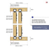 Minimalist Wardrobe Door & Frame Kit - Two Belize Oak Door - Unfinished