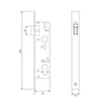 Slim Latch - Matt Black