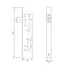 Slim Latch - Satin Stainless Steel