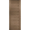 Premium Double Sliding Door & Wall Track - Sofia Walnut Veneer Door - Prefinished