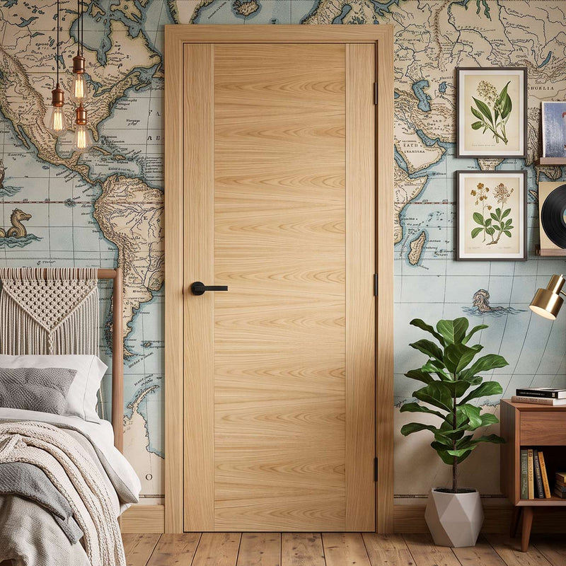 Sofia Oak Fire Internal Door - 1/2 Hour Fire Rated - Prefinished