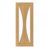 Top Mounted Black Sliding Track & Door - Sorrento Oak Door - Clear Glass - Prefinished