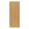 Top Mounted Stainless Steel Sliding Track & Sorrento Prefinished Oak Door
