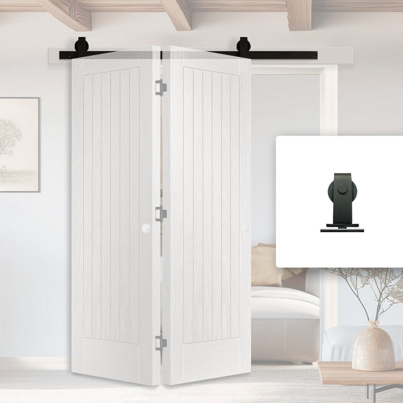 Sliding Top Mounted Black Folding Track