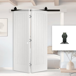 Image: SpaceEasi Top Mounted Black Folding Track