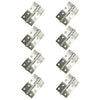8x Ares Loft Style Satin Stainless Steel Hinges - 102x67mm