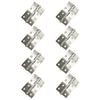 8x Ares Loft Style Satin Stainless Steel Hinges - 102x67mm