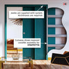 Metro Black Industrial Staffetta Quad Telescopic Pocket Doors - Reeded  Glass - Prefinished