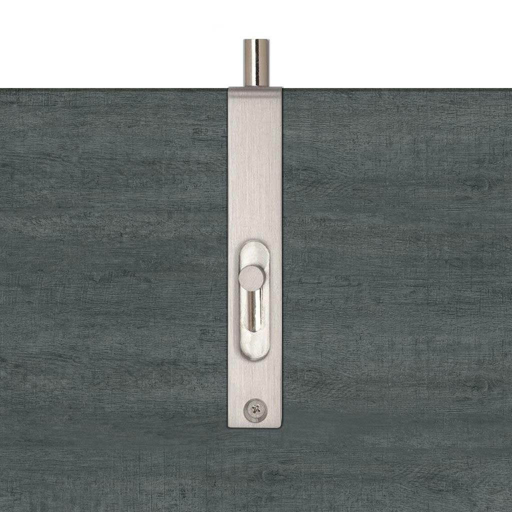 Edison Flush Bolt Satin Nickel Plated - 16x100mm