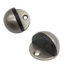 Orb Oval Floor Mounted Door Stop - Satin Nickel