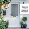 2XG Exterior Hardwood Door - Stippolyte Toughened Double Glazing