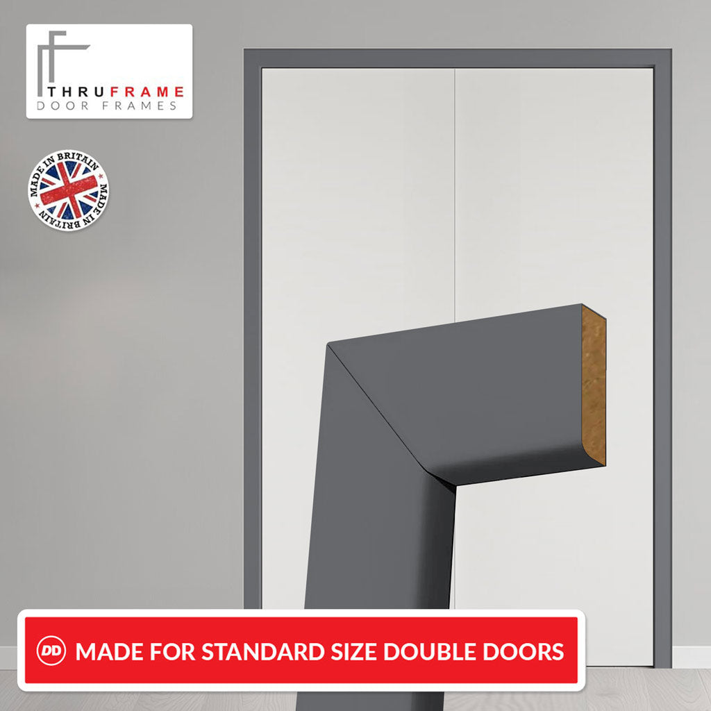 a Thruframe door frame, specifically designed for standard-size double doors and proudly made in Britain