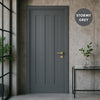 UK Made to Measure - Langley Panel Interior Door - Premium Primed - 7 Colour Options