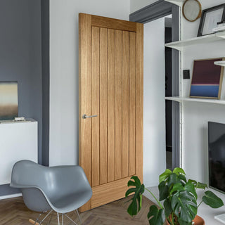 Image: OUTLET - Suffolk Essential Oak Door - Unfinished - 2040x826x40mm