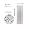J B Kind White Contemporary Tigris Bifold Internal Door - Prefinished