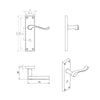 Outlet - CBS54WC Victorian Scroll Handles PB