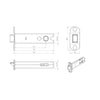 Outlet - DL5040PB Delamain 101mm Heavy Sprung: Delamain DL5040 Tubular Latch 101mm Heavy Sprung