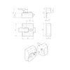 Outlet - Eurospec RCN 40mm Rim Door Lock, For narrow door stiles EB
