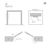 Frame Lining Width Explaining Made to Size Thruframe Interior Sage Sky Primed Door Lining Frame and ...