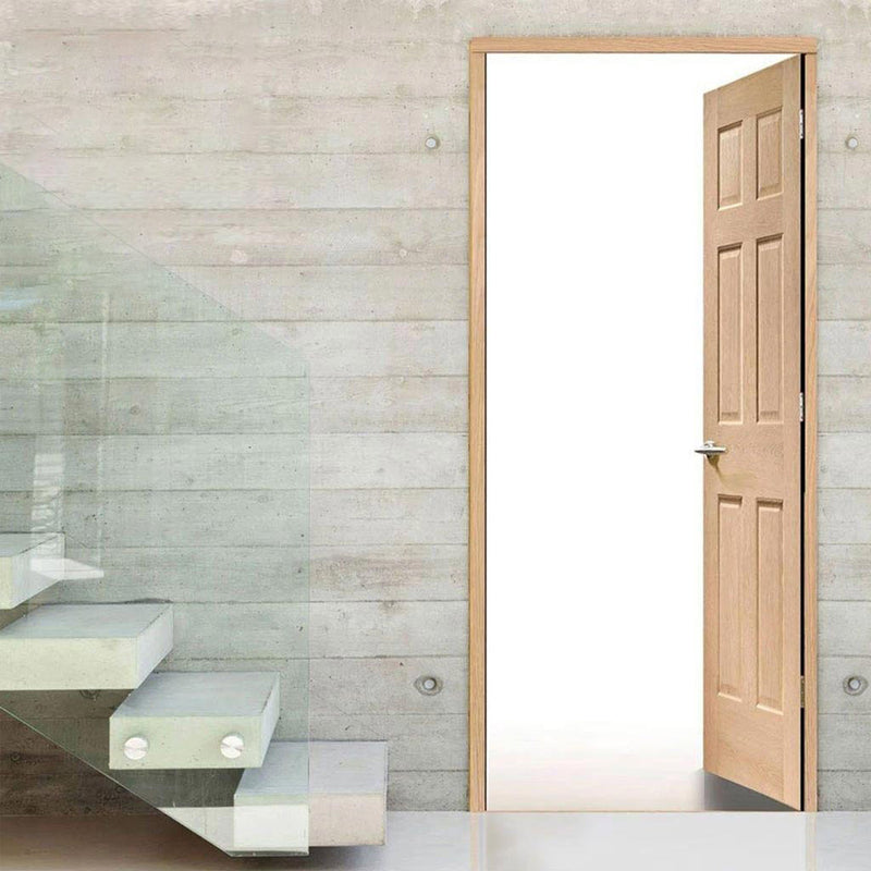 Thruframe Interior Oak Veneered Door Lining Frame - Suits Single Doors