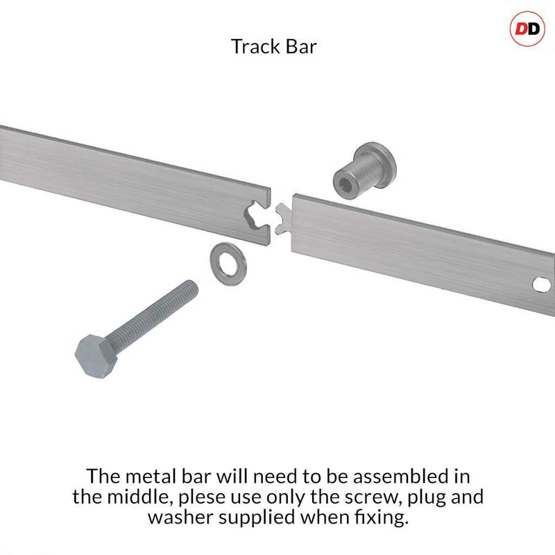 Bottom Track Ss Railing Top Mounted Stainless Steel Sliding Track & Double Door - Belize Oak D ...
