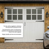 Traditional Pine Garage Door Pair - Flemish Single Glazing - Unfinished