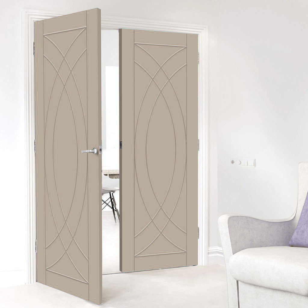 Prefinished Bespoke Treviso Flush Door Pair - Choose Your Colour